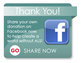 Share your donation on Facebook