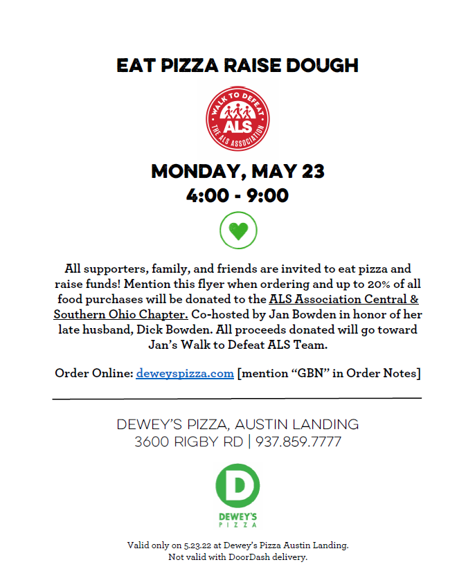 Deweys Pizza Event May 23, 2022