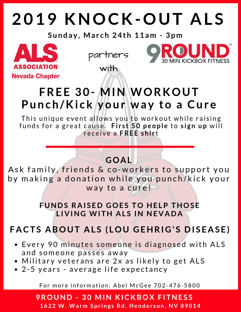 2019 Knock-Out ALS Flyer
