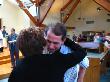 HUG FROM WIFE, CAROL, AFTER CHURCH TESTIMONY